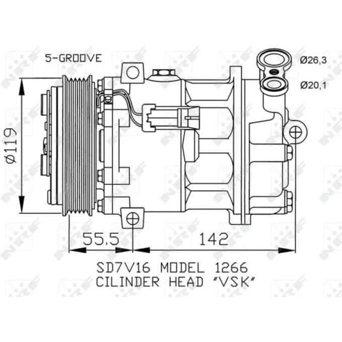 Compressor airconditioning NRF 32269