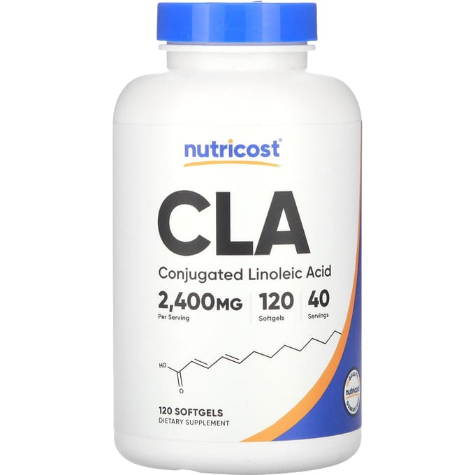 Nutricost, CLA, 2 400 mg, 120 capsules molles (800mg par capsule molle)