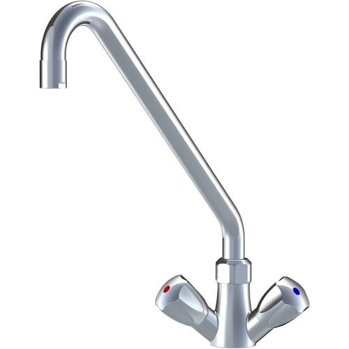 KWC Gastro two-handle sink mixer with high swivel spout for professional kitchen K.24.41.A2.000C07