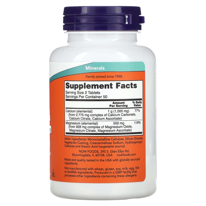 Calcium & Magnesium tabletten (100 tabletten)