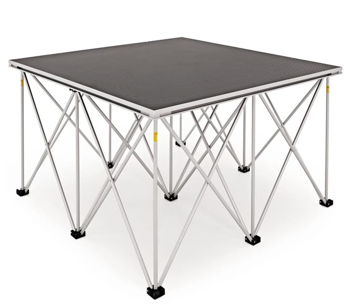 1 m x 1 m Draagbaar Podiumkit van Gear4music, 60 cm