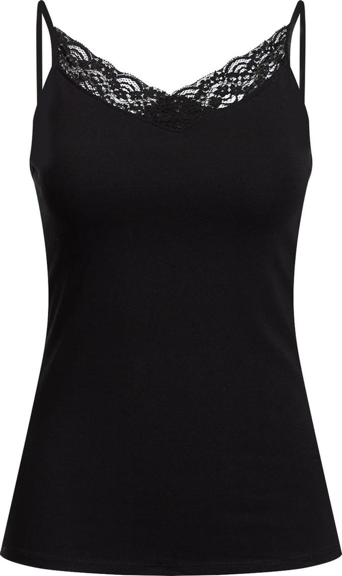 WE Fashion Dames singlet met kant