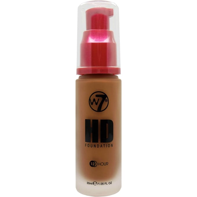 W7 HD Foundation Hazelnut 30 ml