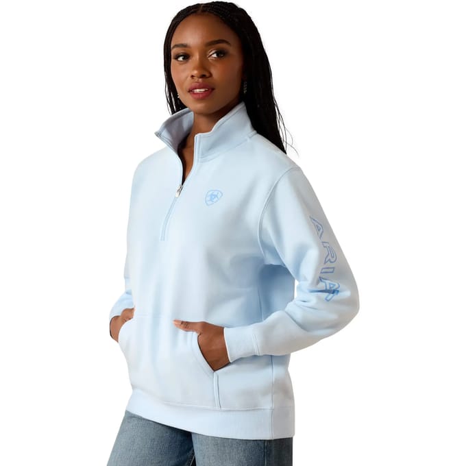 Dames sweatshirt met 1/2 rits Ariat Foundation