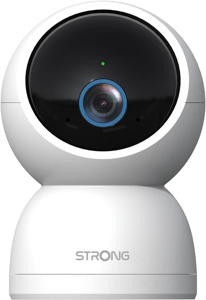 Binnencamera Beveiliging - Slimme Camera - Huisbewaking - 360 Graden Zicht - 65 x 10 cm - Wit