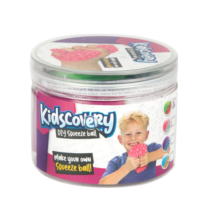 Kidscovery maak een knijpbal in een net 4 assorti