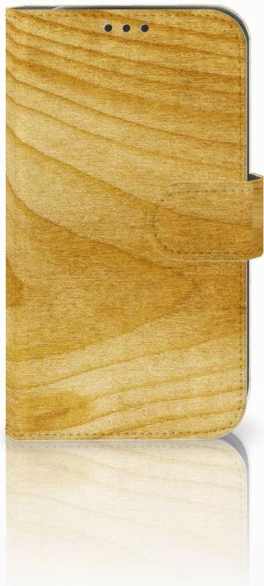 Samsung Galaxy Xcover 4 | Xcover 4s Book Style Case Licht Hout