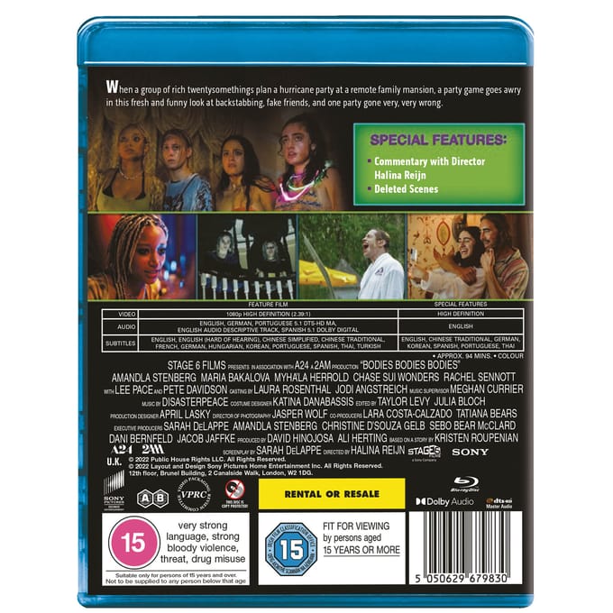 Bodies Bodies Bodies - blu-ray - Import zonder NL OT