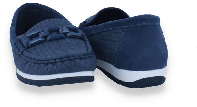 Mode-mania Dames Mocassin | Blauw | Maat: 40