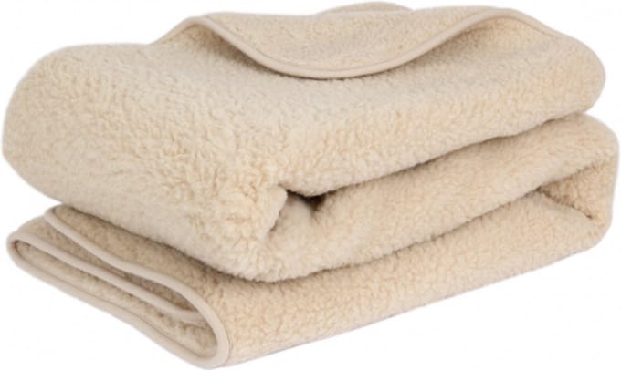 WOLLIES Amsterdam Plaid Deken - Amandel - Merino Wol - 200 x 150 cm