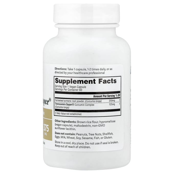 Dr. Murray's Theracurmin Super®, Curcumine Cliniquement Efficace, 60 Capsules Végétales