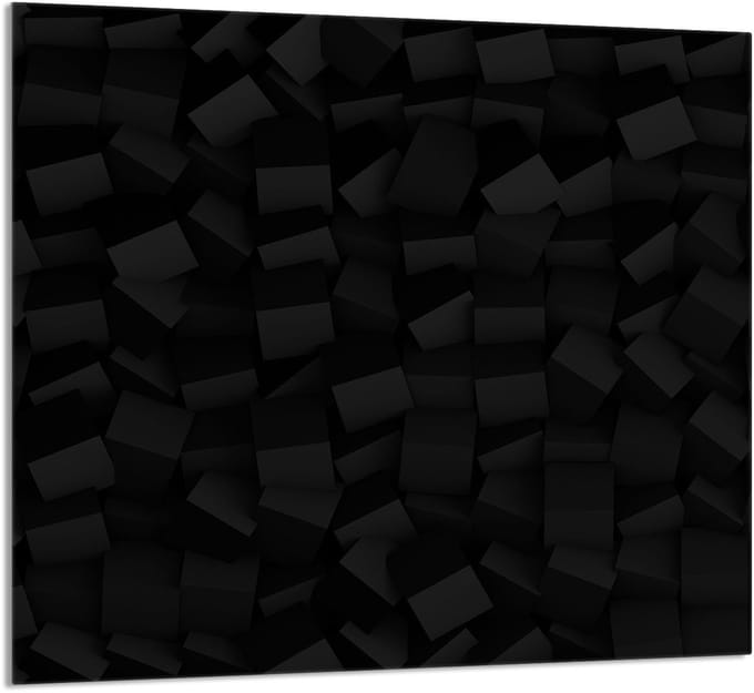 TMK ArtDeko - Snijplank - Glas - 65x60cm - Zwart