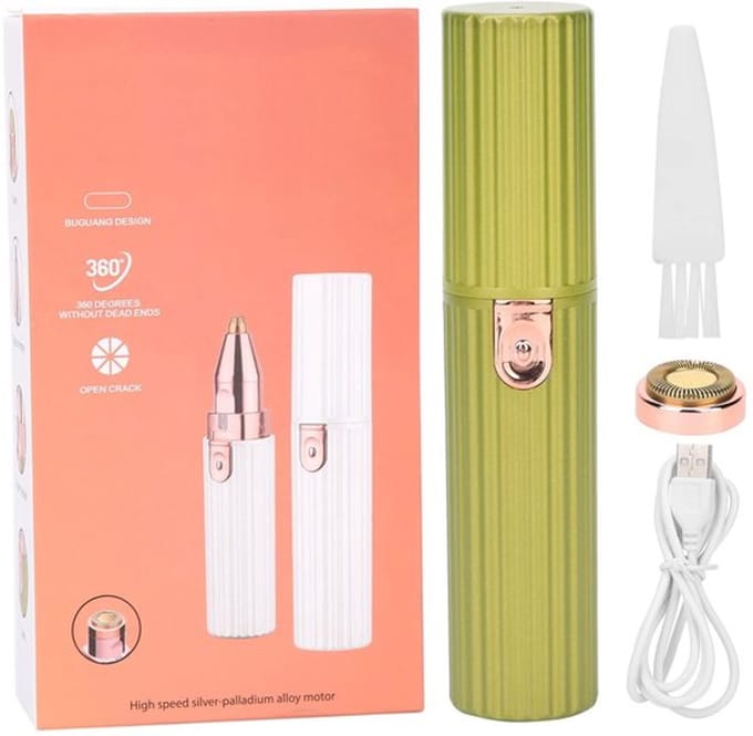 VT Goods - Draagbare Elektrische Wenkbrauw Trimmer - Pijnloos Epilator - Compact en