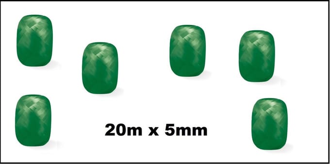 6x Cadeaulint groen 20 meter x 5 mm - Eitje - kado lint verjaardag kerst sinterklaas feest