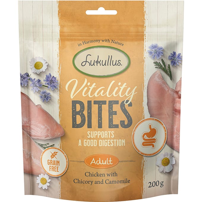 200g Lukullus Ondersteuning van de Spijsvertering: Kip (graanvrij) Hondensnacks