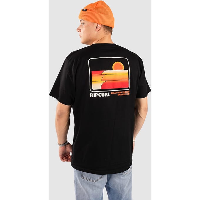 Rip Curl Surf Revival Stacked T-Shirt zwart