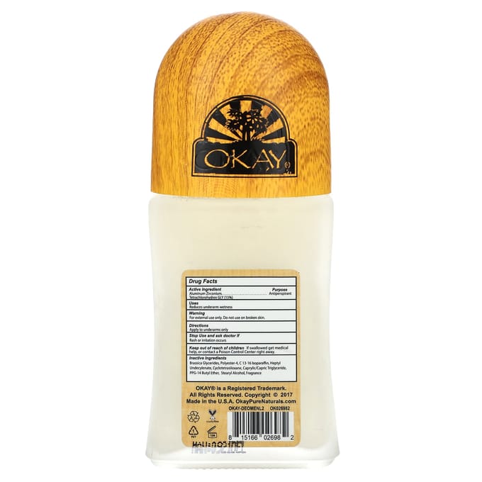 D'accord Pure Naturals, Hommes, Déodorant Antiperspirant, Frais, 2 oz (56g) beige