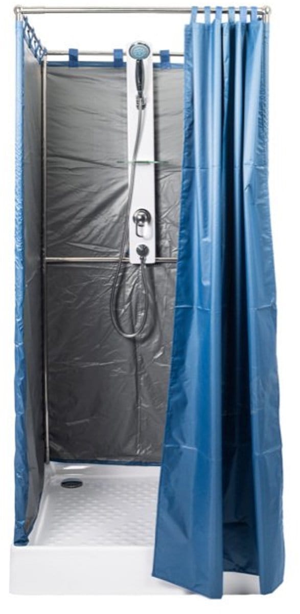 Blue Move - Mobiele Nooddouche - 90x90 cm