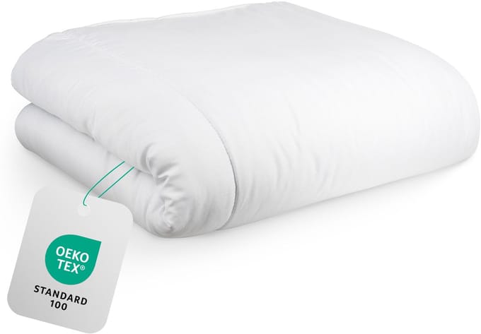 Hom&Com – Donsdeken 90% Eendendons – 155x220 cm – 4 Seizoenen – Satijnen Rand – OEKO-TEX & Diervriendelijk Gecertificeerd – Wit