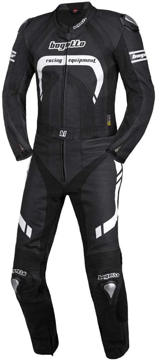 Bogotto Assen Zwart Wit 2-Delig Motorpak - Racepak