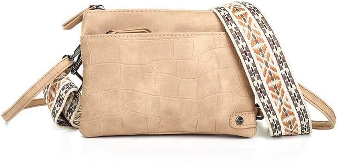 Camel crossbody en schoudertasje Brussel OLT12546