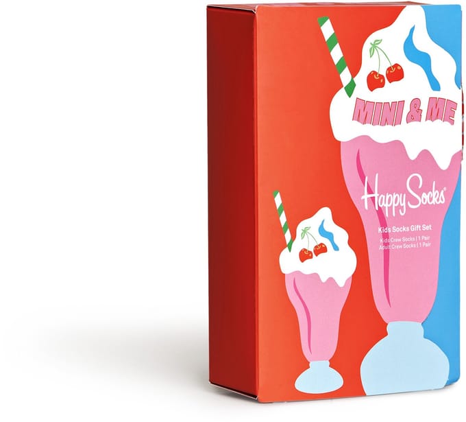 Happy Socks 2-Pack Mini Me Milkshake - Maat 36 - 40