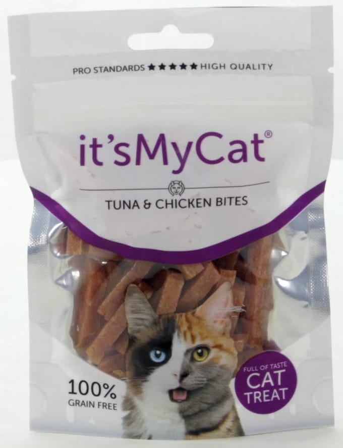 It's my cat, Tuna & Chicken Bites