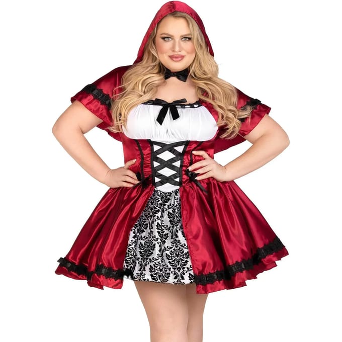 Damesjurk Leg Avenue Gothic Red Riding