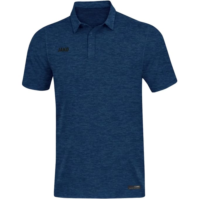 Jako Premium Basics Polo Heren - Marine Gemeleerd | Maat: S