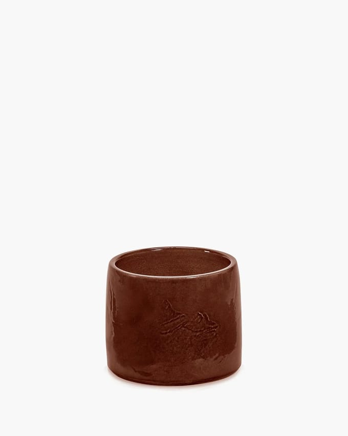 Serax Vincent Van Duysen Vaso bloempot D15cm H12cm donkerbruin