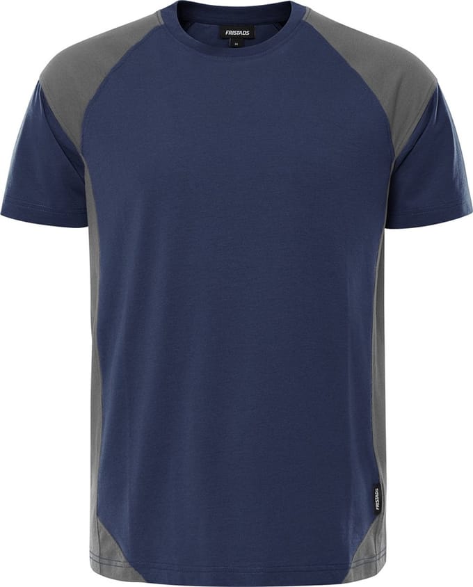 Fristads Heavy T-shirt 7046 GTM - Marineblauw/Grijs - L