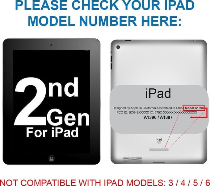 MMOBIEL Digitizer Scherm Display Glas Touchscreen voor iPad 2 (ZWART) - inclusief Tools