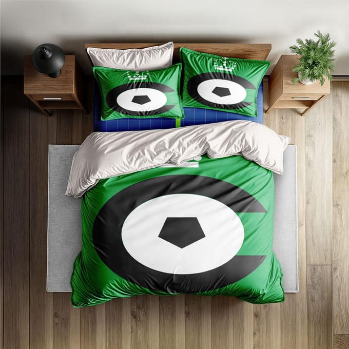 Cercle Brugge België Dekbedovertrek Set King Queen Dubbel Volledig Tweepersoons Eenpersoons Maat Beddengoed Set 135x200cm gray