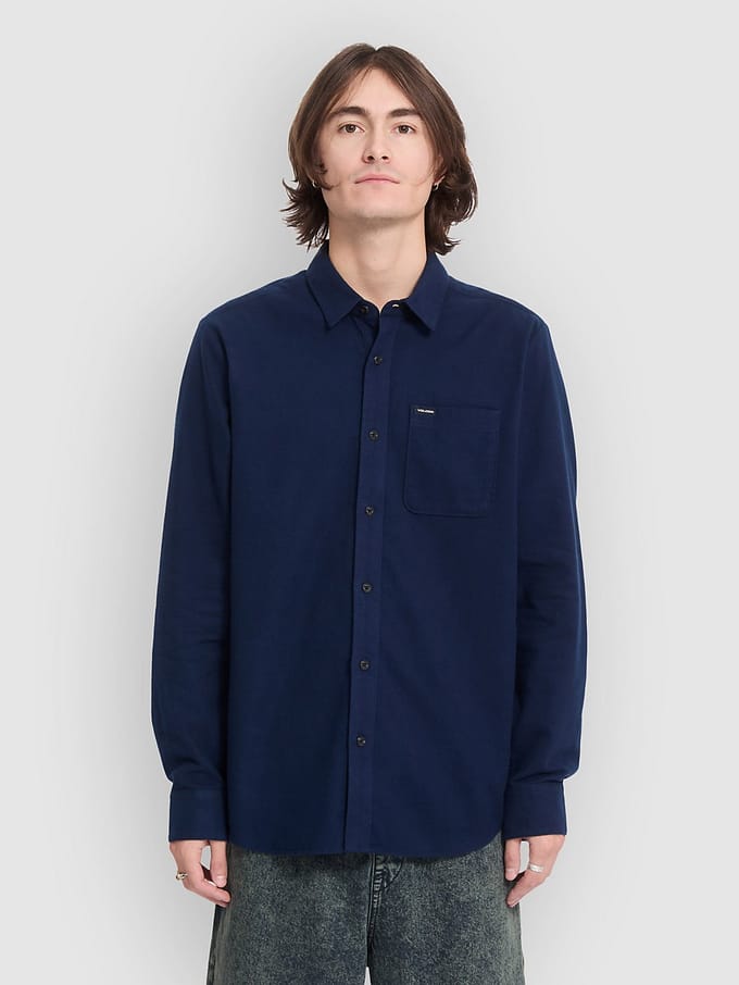Volcom Caden Solid Shirt blauw