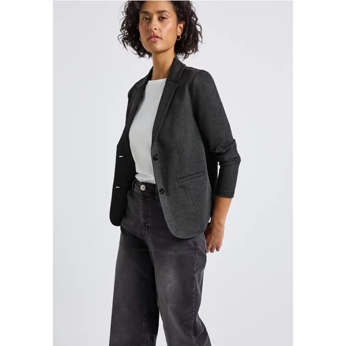 Basic piqué blazer