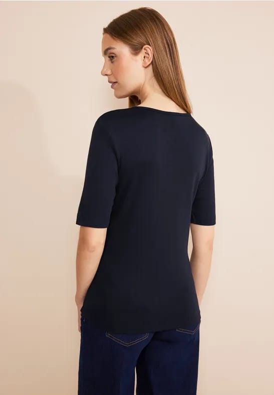 T-shirt met V-hals