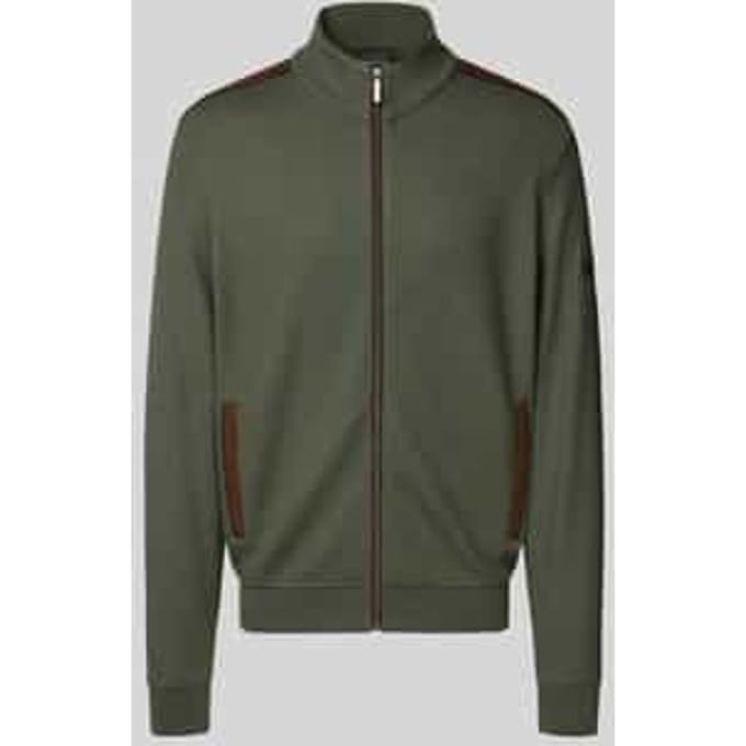 Sweatjack met opstaande kraag, model 'Selanik'
