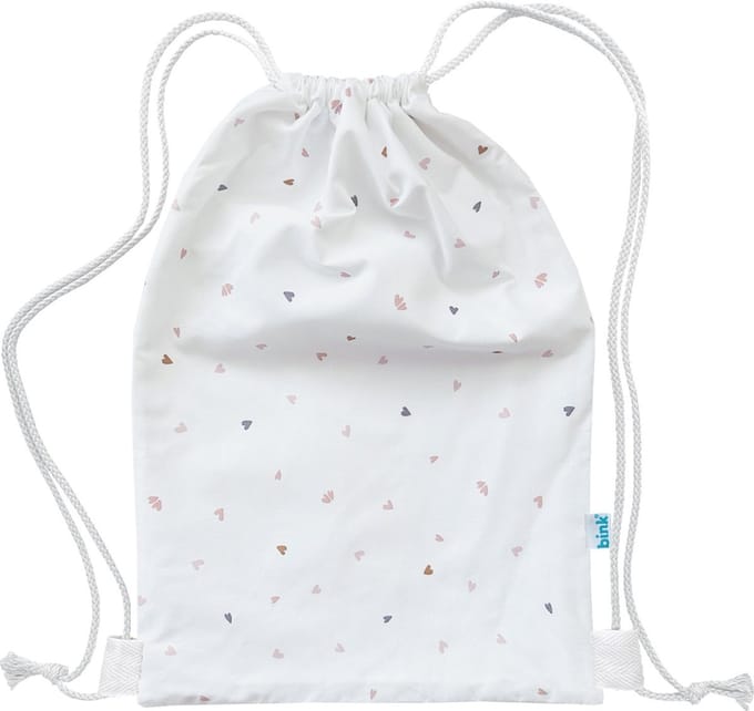 BINK Bedding Gym-/Zwemtas Hearts 40 x 28 cm voorzien van sluitkoord
