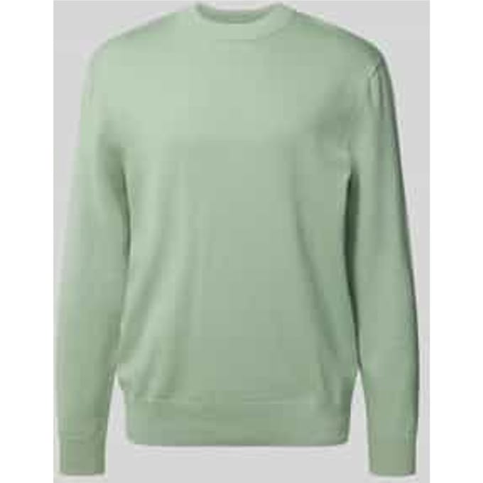 Regular fit gebreide pullover van katoen