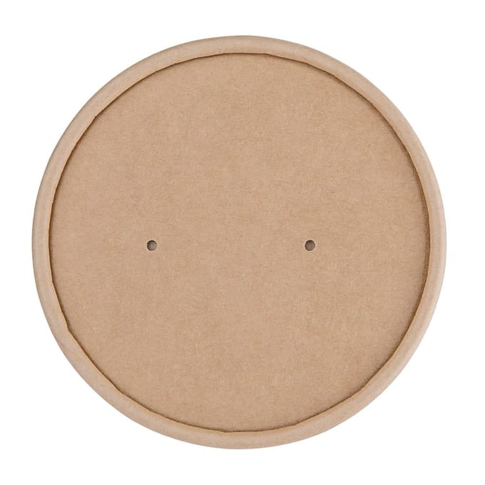 Fiesta Compostable papieren deksel voor 98(Ø)mm soepbekers (500 stuks)