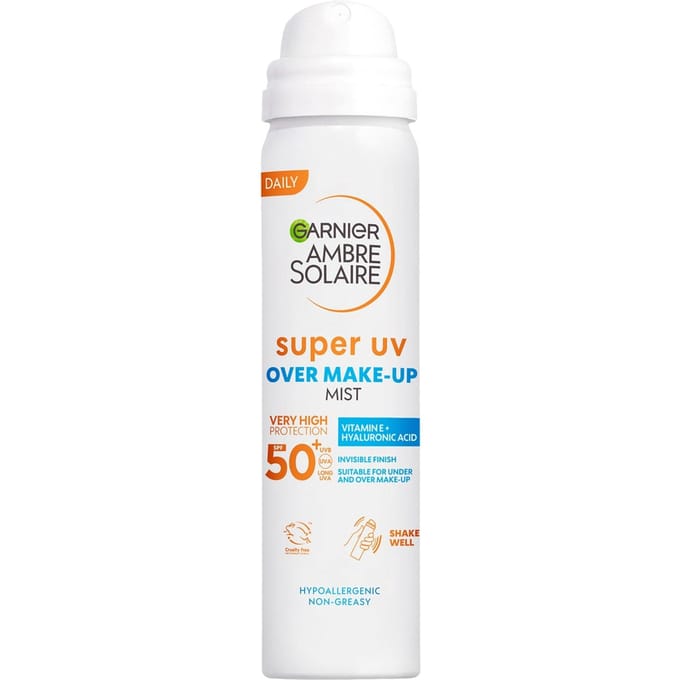 Garnier Ambre Solaire Over Makeup Super UV Protection Mist SPF50+ 75ml Duo