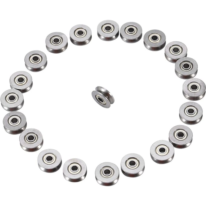 20 stuks V623ZZ V-groef kogellager katrol voor rail lineair bewegingssysteem 3x12x4mm
