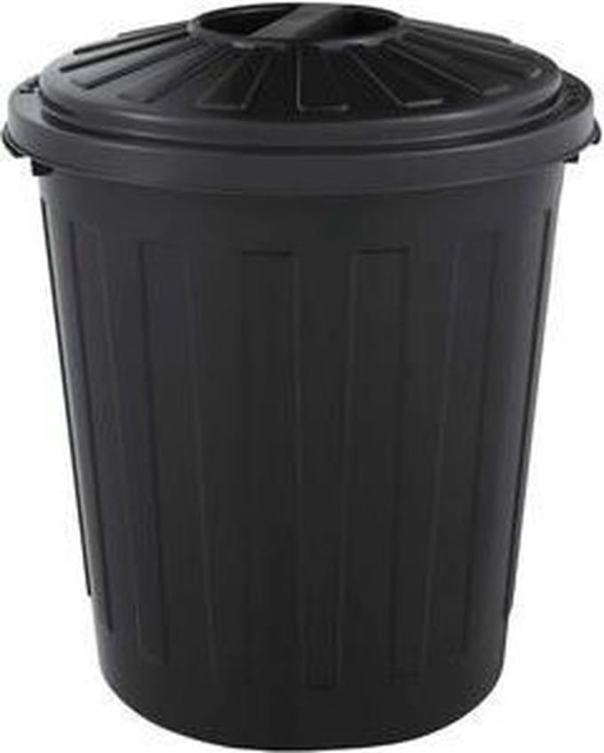 Afvalbak Rond M/d Mini-bin 24x29 - 7 L Zwart Ok Keeeper 10212