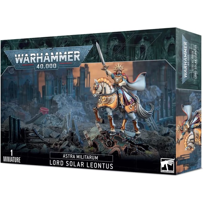 Beeldje Games Workshop Warhammer 40k - Astra Militarum Seigneur Solaire Leontus