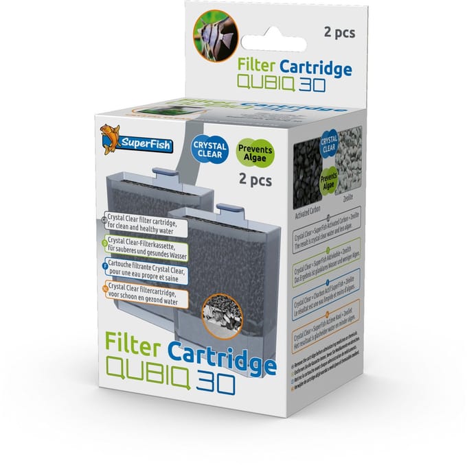 Superfish Cartridge Qubic 30 - Aquariumfilter - 2 stuks