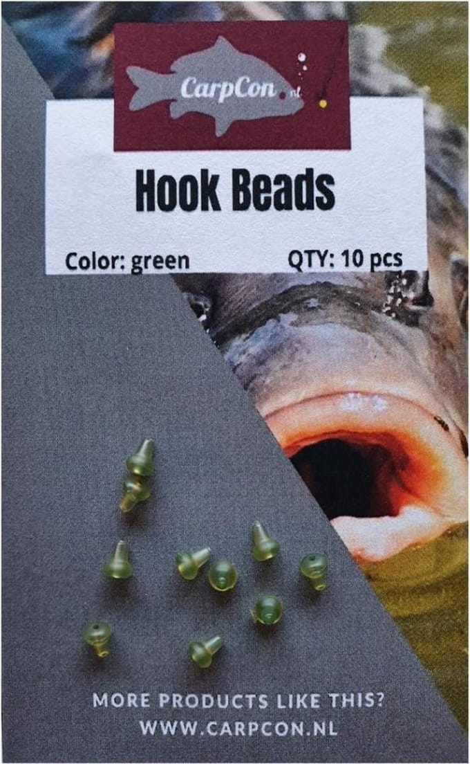 Hook Beads - 25 stuks - Green - Karper Rigmateriaal