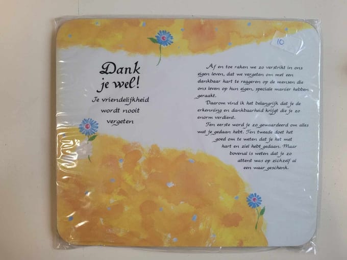 Muismat met prachtige tekst - Mousepad