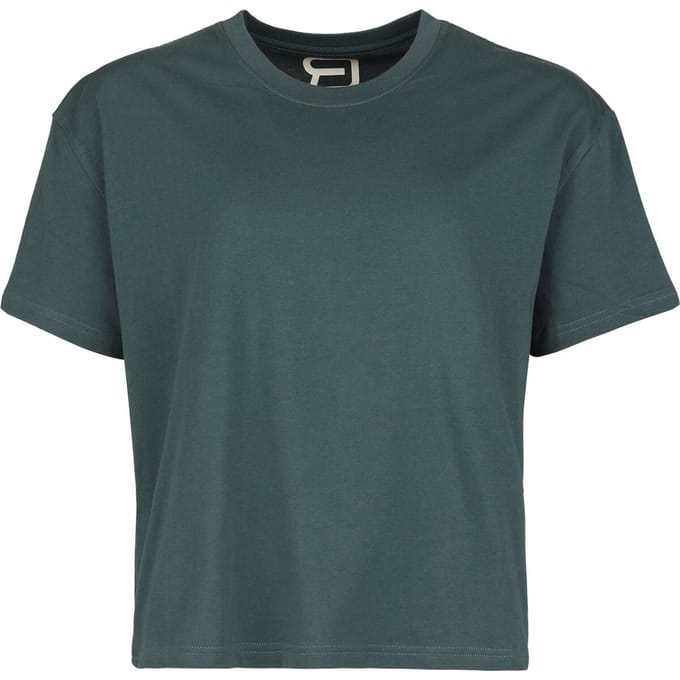 R.E.D. Rock-Engineered Design groen T-shirt met klassieke ronde hals - Dames - M