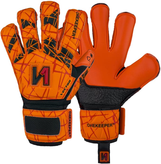 ONEKEEPER Vector Evolution Junior Oranje - Keepershandschoenen - Maat 5 - Kunstgras