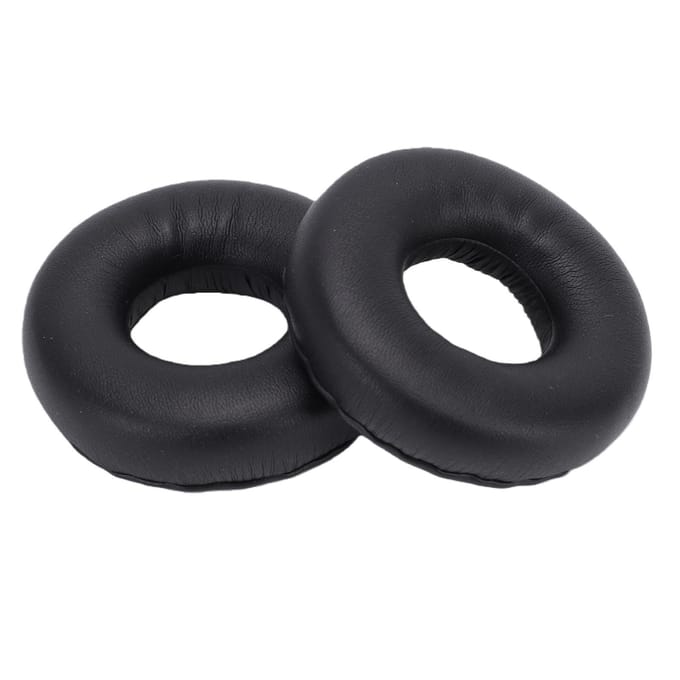Pads d'oreilles de remplacement compatibles avec les casques WH CH520 CH500 CH510 Cuir protéiné Éponge à mémoire de forme Coussinets d'oreilles pour casque black